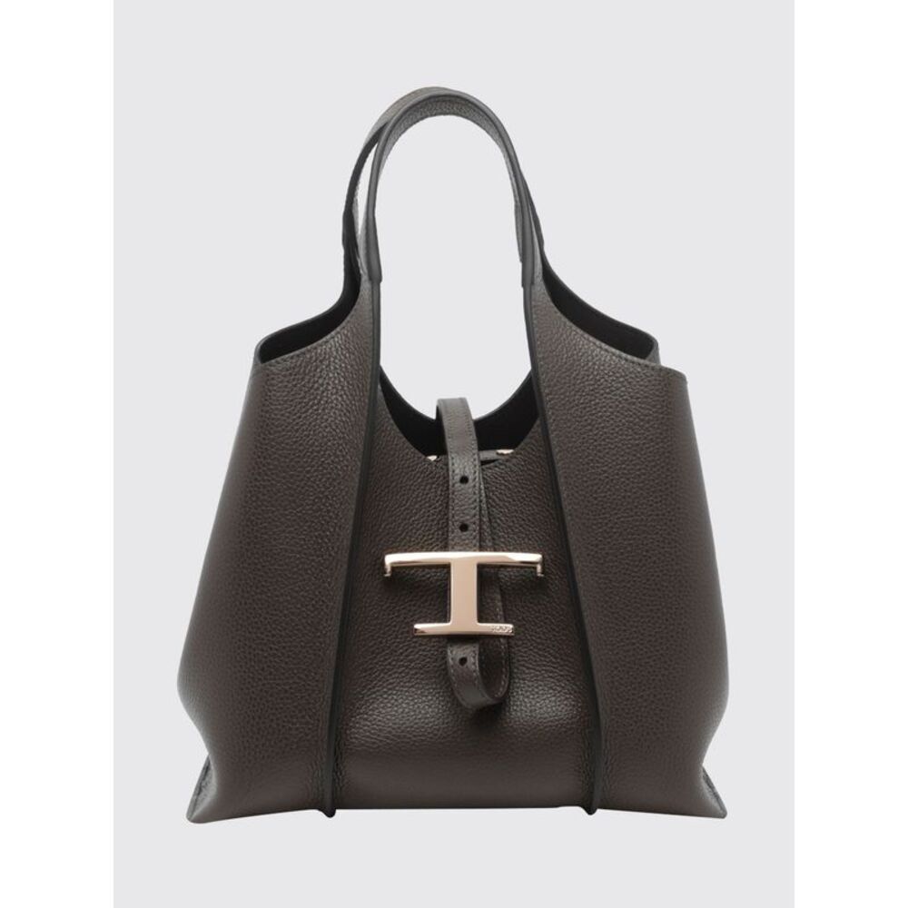 Tod's Women T Timeless Grained Leather Handbag Tod's With Metal Logo